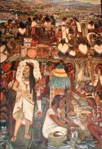 The Market of Tlatelolco (detail from the series Epic of the Mexican People) 1929-35 (