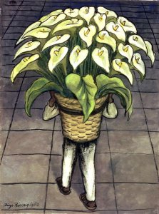 Man Loaded with Lilies  1950