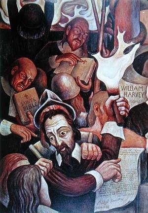 Diego Rivera - Michel Servet (1511-53), martyr of Science