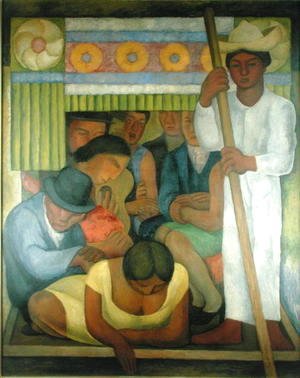 Diego Rivera - The Flowered Canoe, 1931