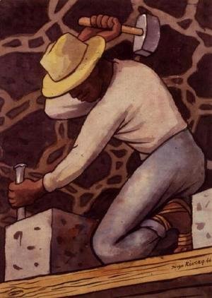 Diego Rivera - The Stone Cutter